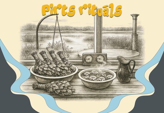 Ballīšu komplekts 5 personām pirtī